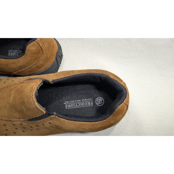 Predictions Women's Leather Slip On Loafer Shoes Size 6.5 Brown Comfort Outdoors - Picture 4 of 6